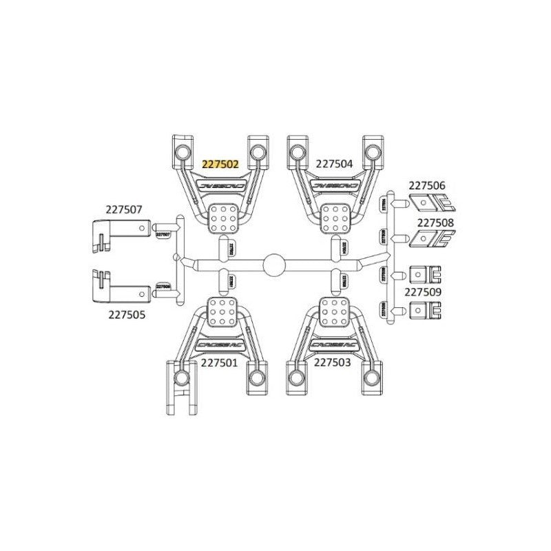 EMOX - Vehicle upper shock mount (BAG L)