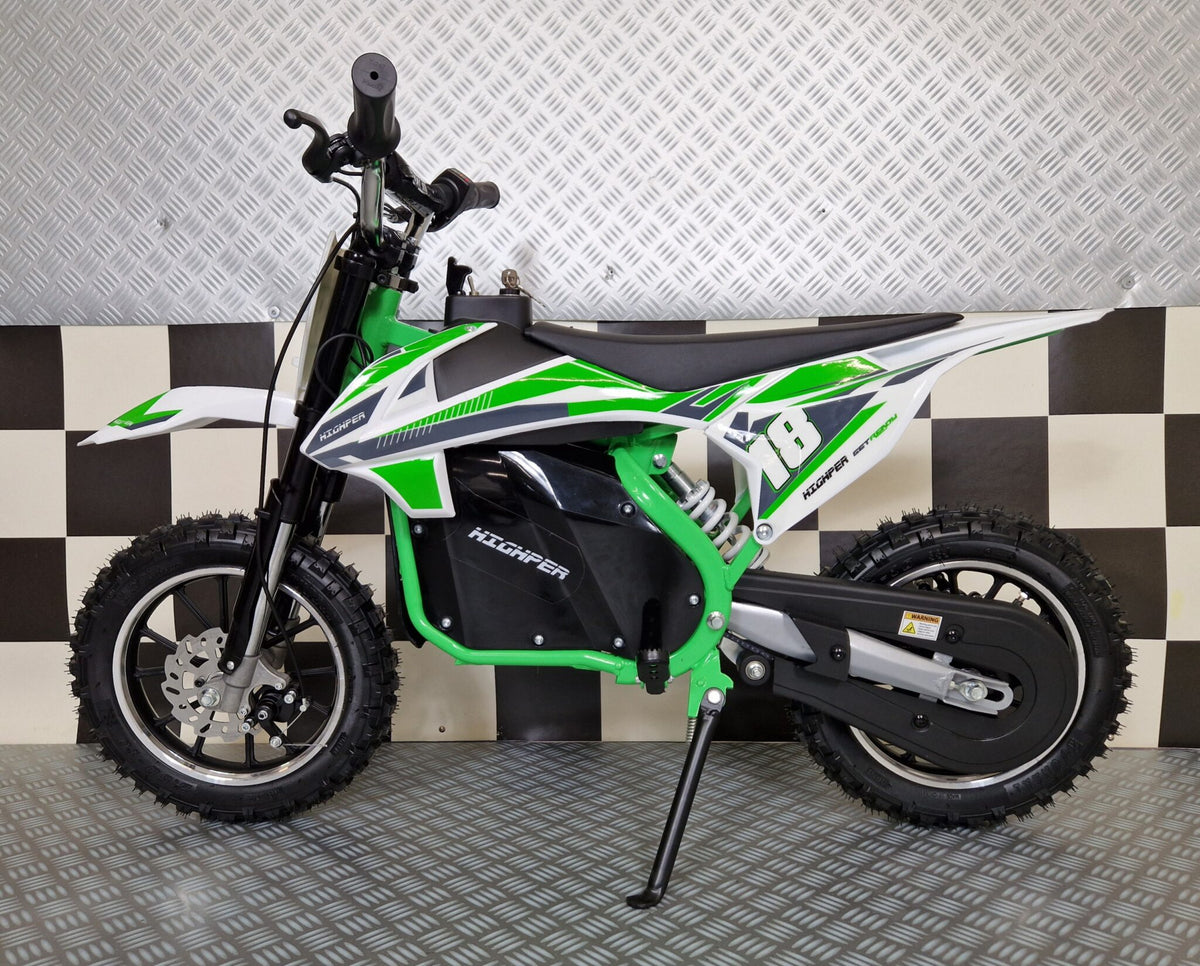 Elektrisk crossmotorcykel 36V för barn – grön
