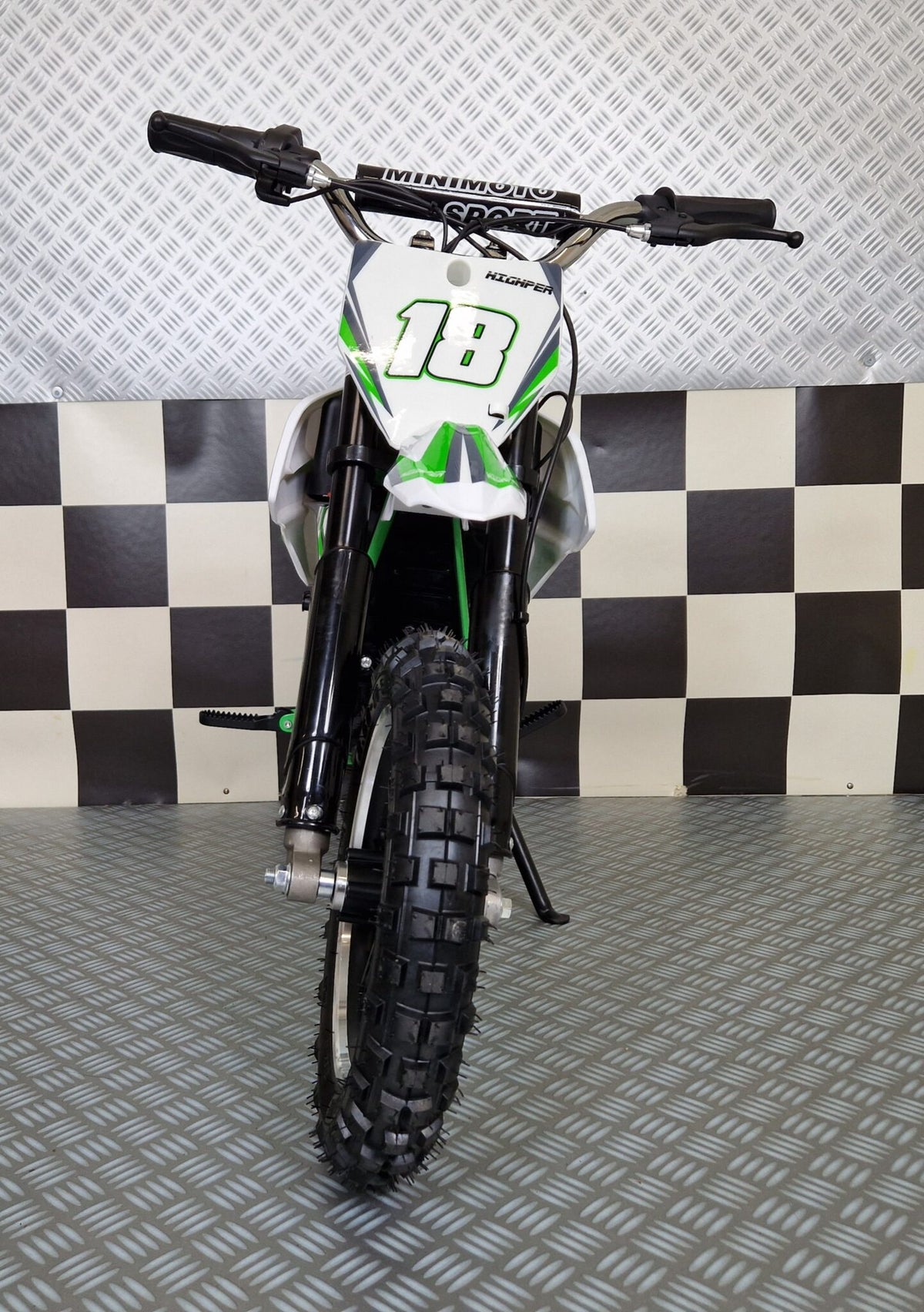 Elektrisk crossmotorcykel 36V för barn – grön