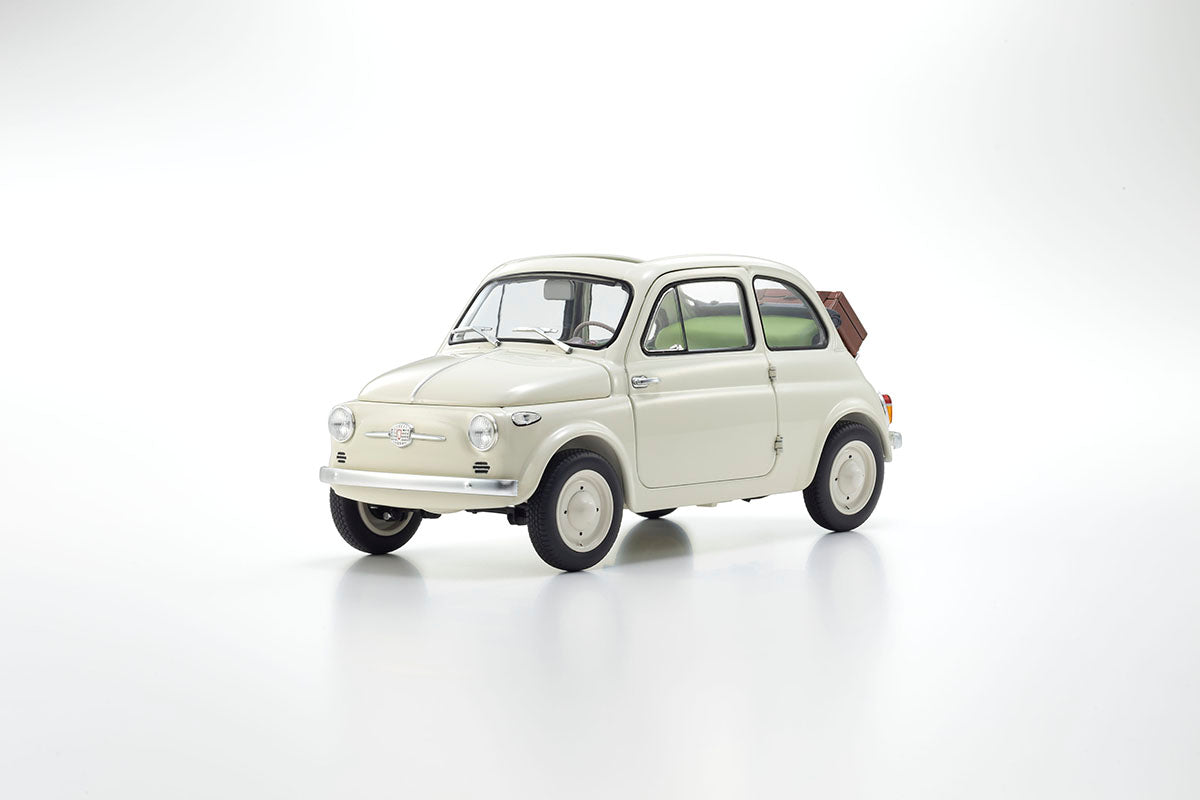 Kyosho 1:18 Fiat Nuova 500 Ivory Accessories Version
