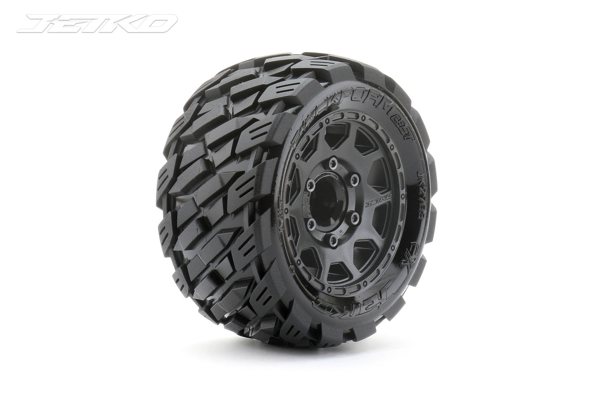 Jetko EX Tyre ST Rockform Black Wheel 2.8" Hex 12-14-17mm (2)