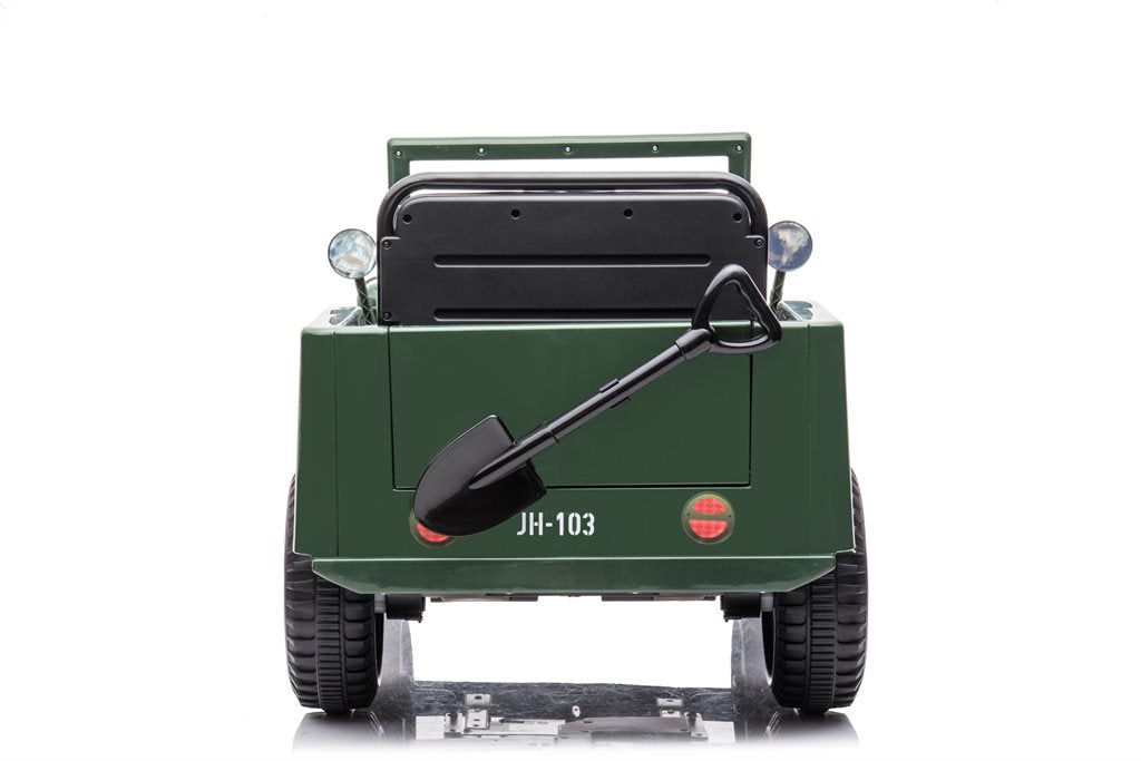 Azeno Desert Army Jeep 4x12V – El-bil för barn