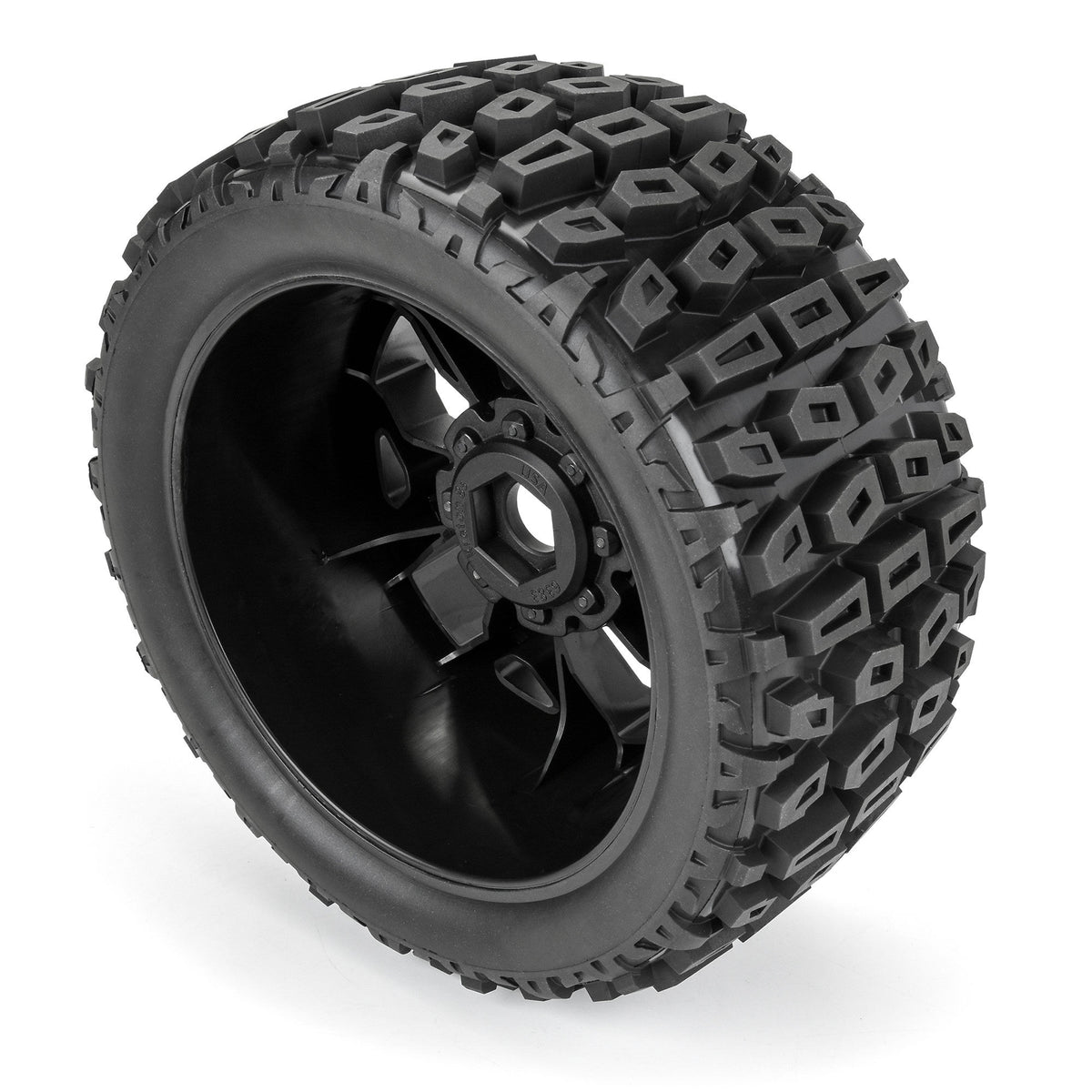 Brutus F/R 5.7" Monster Truck Tires MTD 24mm Black Ripper (2)