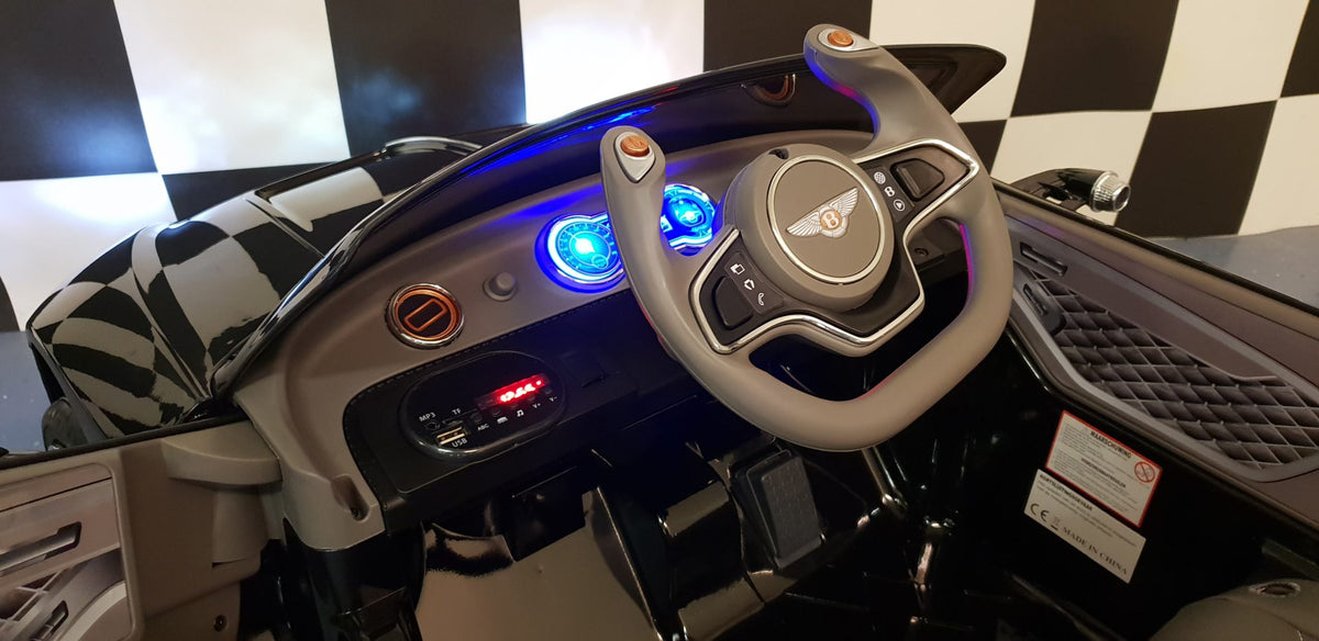Bentley EXP 12V elbil för barn – 1 person, svart