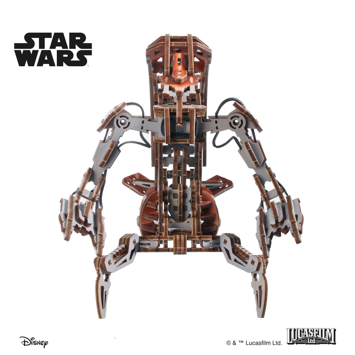 UGEARS Star Wars Droideka – 3D træbyggesæt med transformation (180 dele)