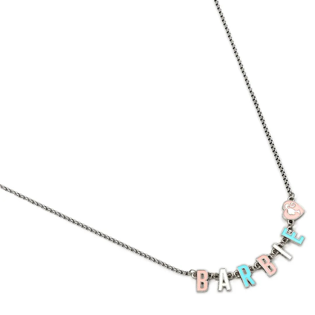 Enamelled letters Barbie necklace - Barbie