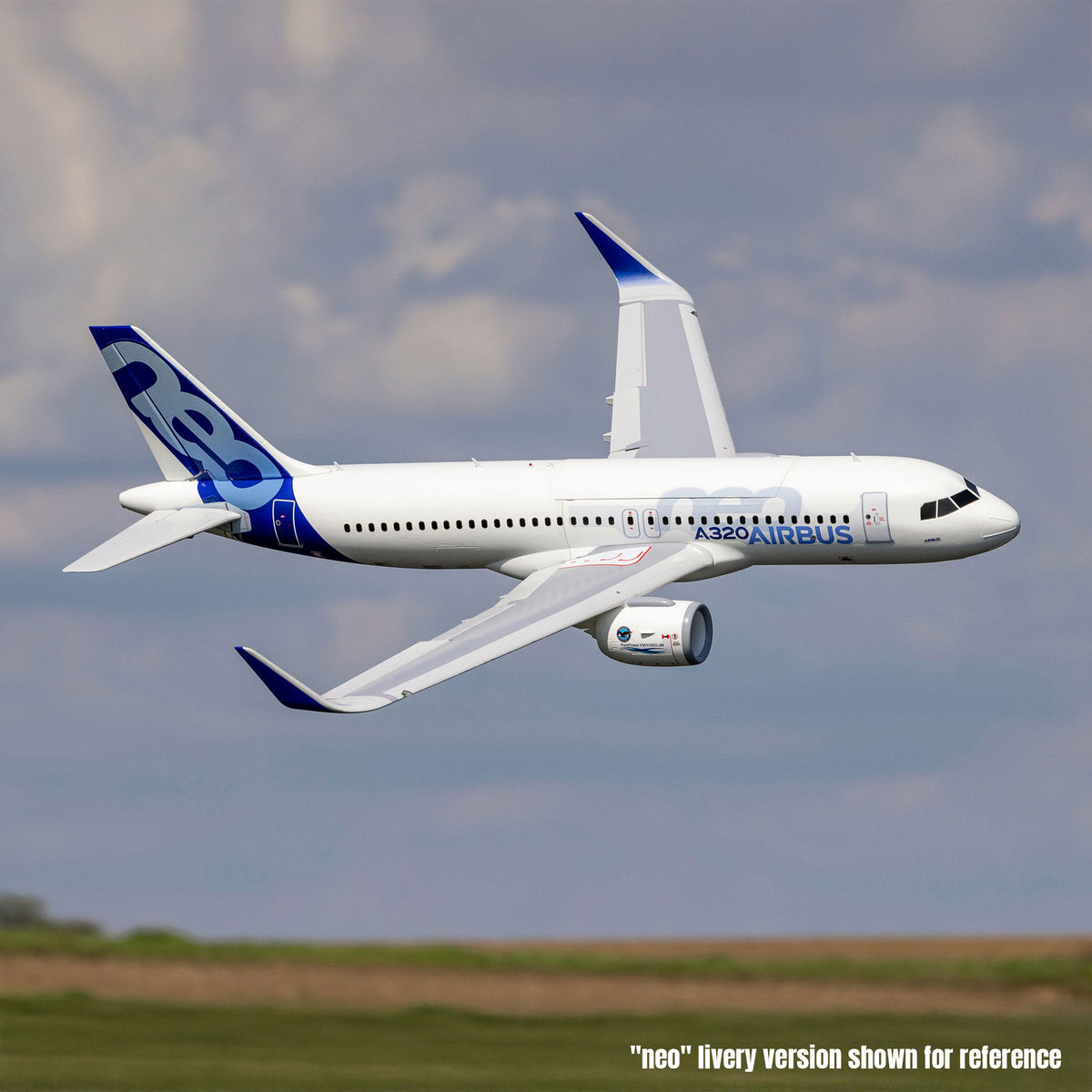 Airbus A320neo 1.5m Airliner Twin 64mm EDF BNF Basic with AS3X+ and SAFE Select (White)