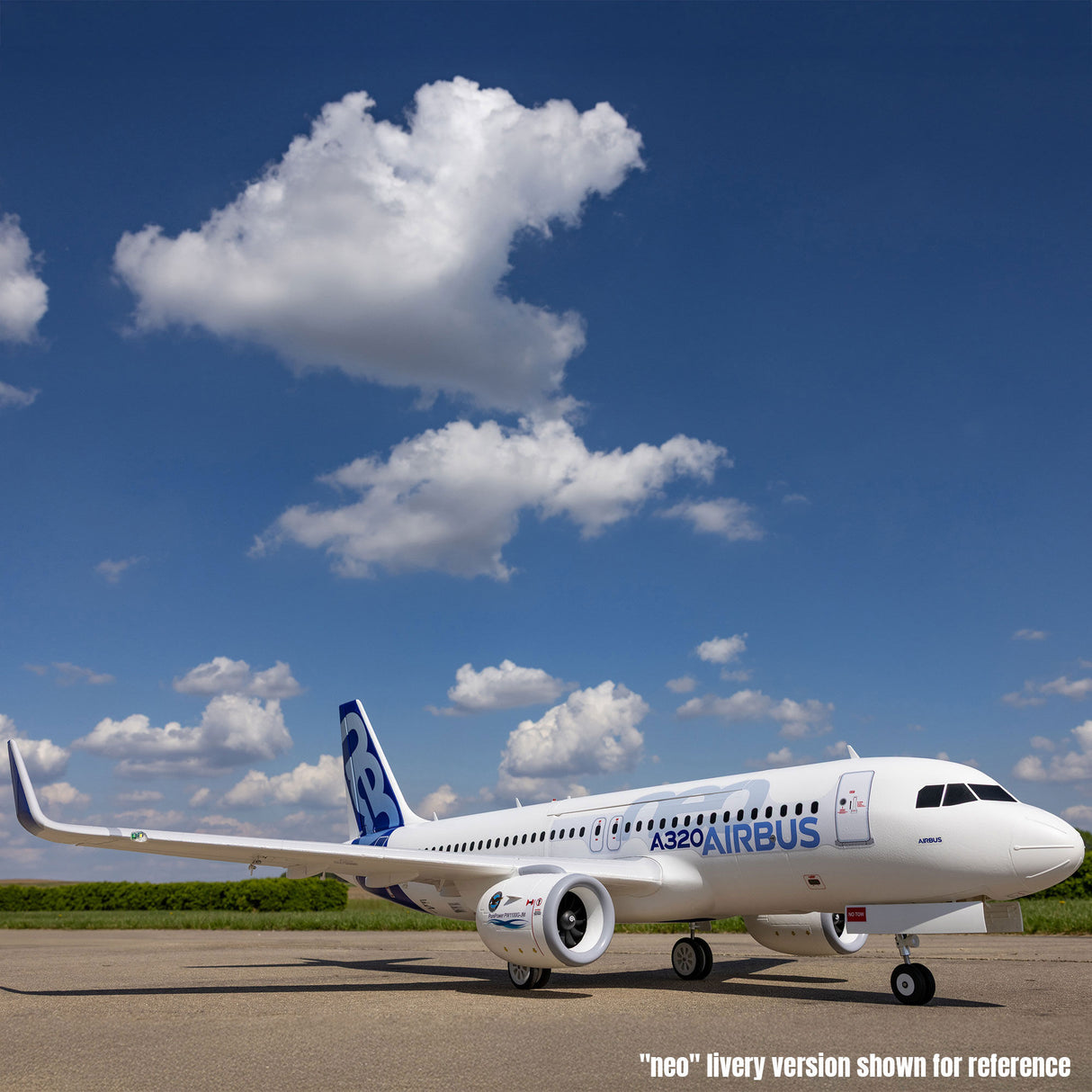 Airbus A320neo 1.5m Airliner Twin 64mm EDF BNF Basic with AS3X+ and SAFE Select (White)
