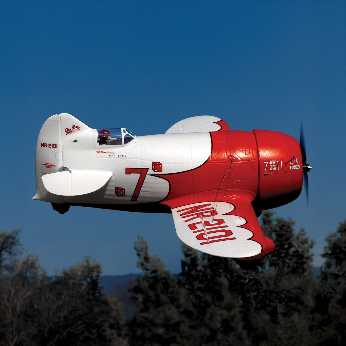 Gee Bee R-2 1.0m BNF Basic with AS3X+ and SAFE Select