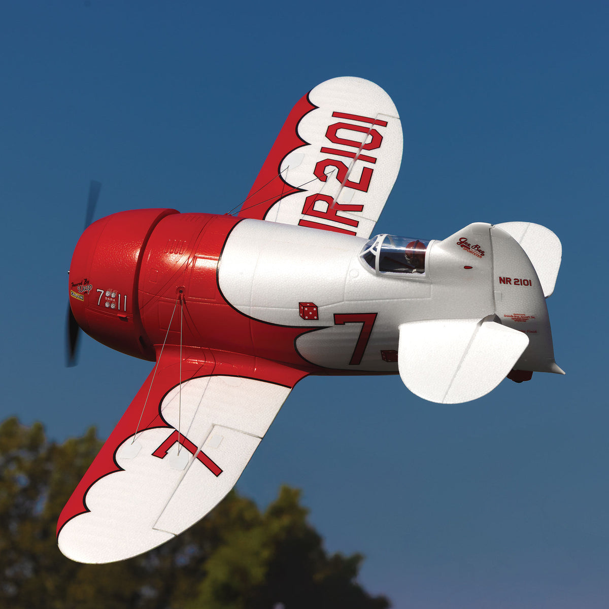Gee Bee R-2 1.0m BNF Basic with AS3X+ and SAFE Select