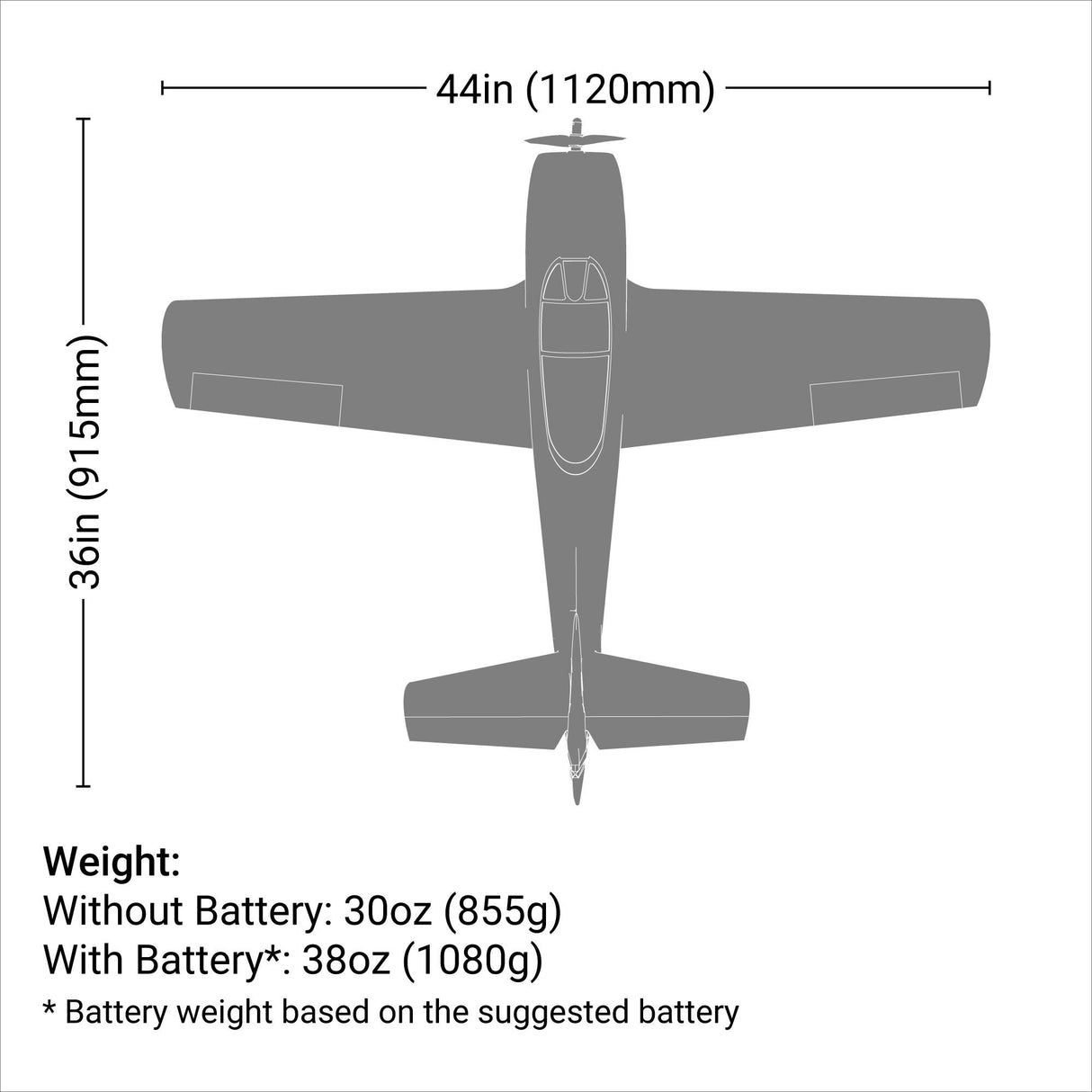 T-28 Trojan 1.1m BNF Basic