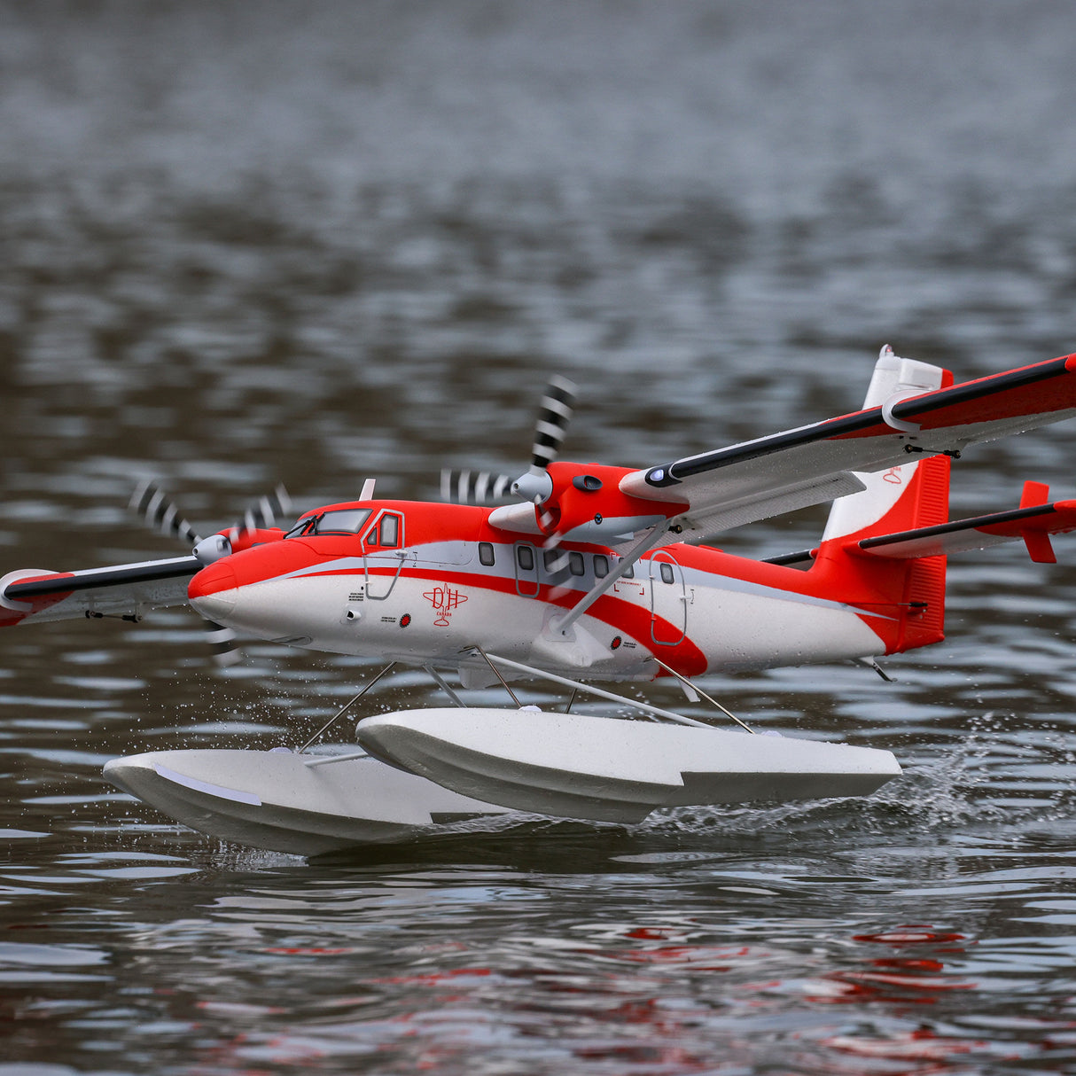 DHC-6 Twin Otter 1.4m BNF Basic with AS3X+ and SAFE Select with Floats
