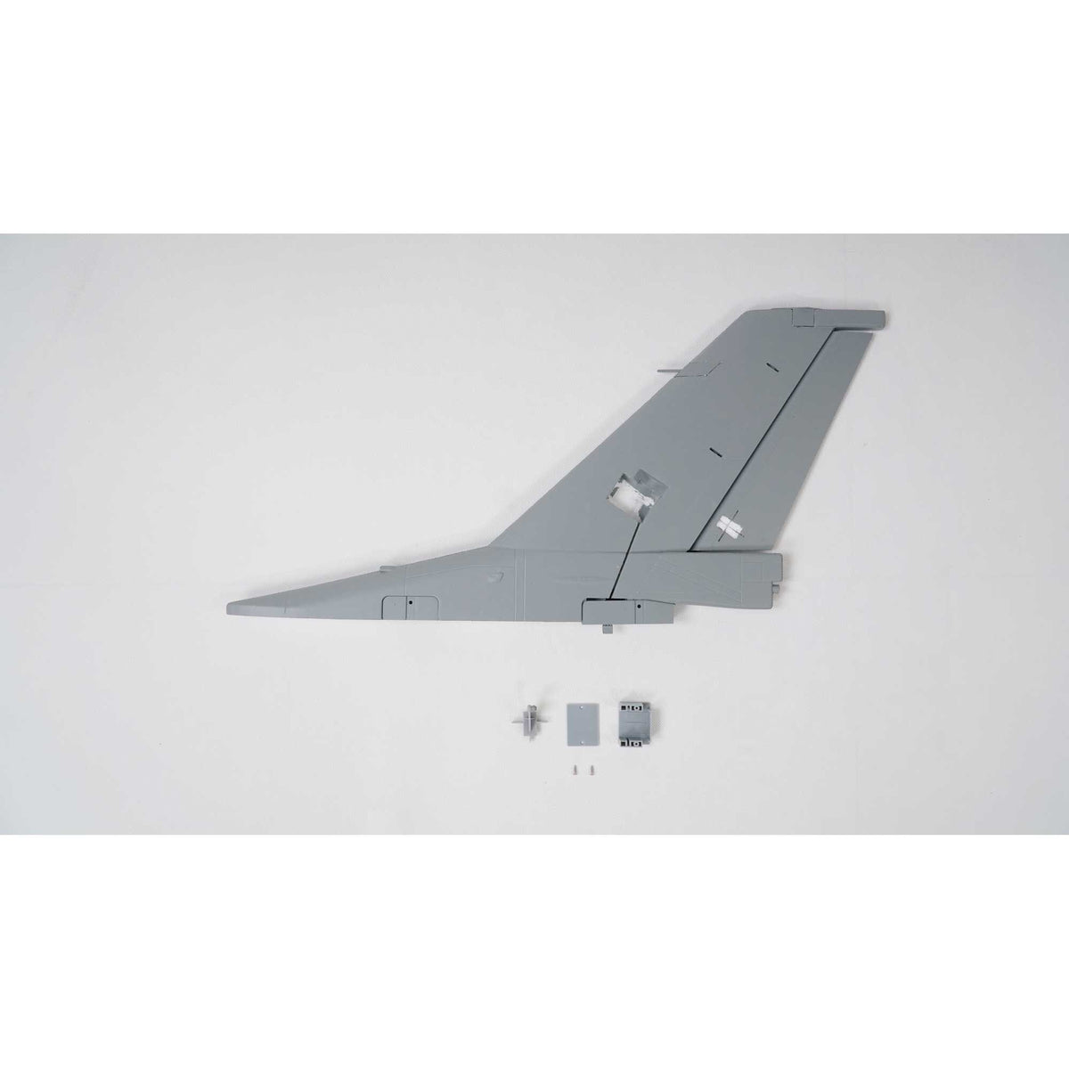 Vertical Fin and Rudder: F-16 Falcon-Gray 80mm EDF-