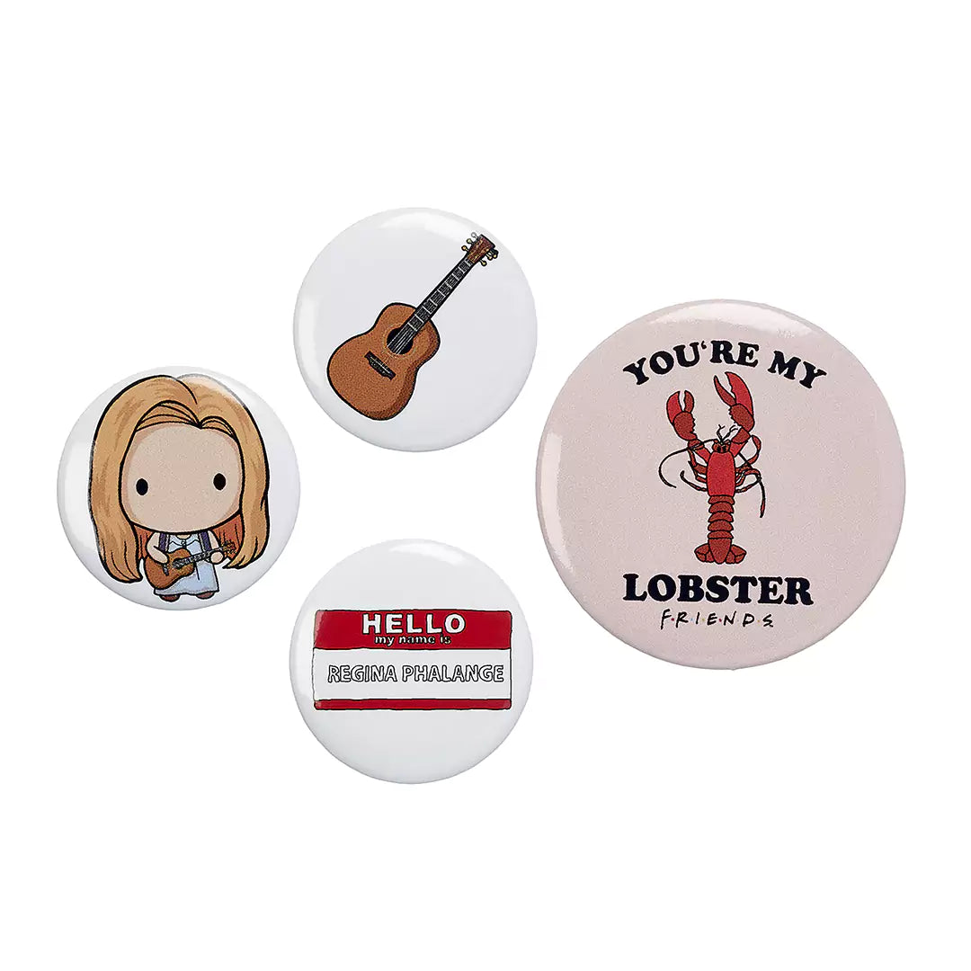 Phoebe 4 Button Badge Set - Friends
