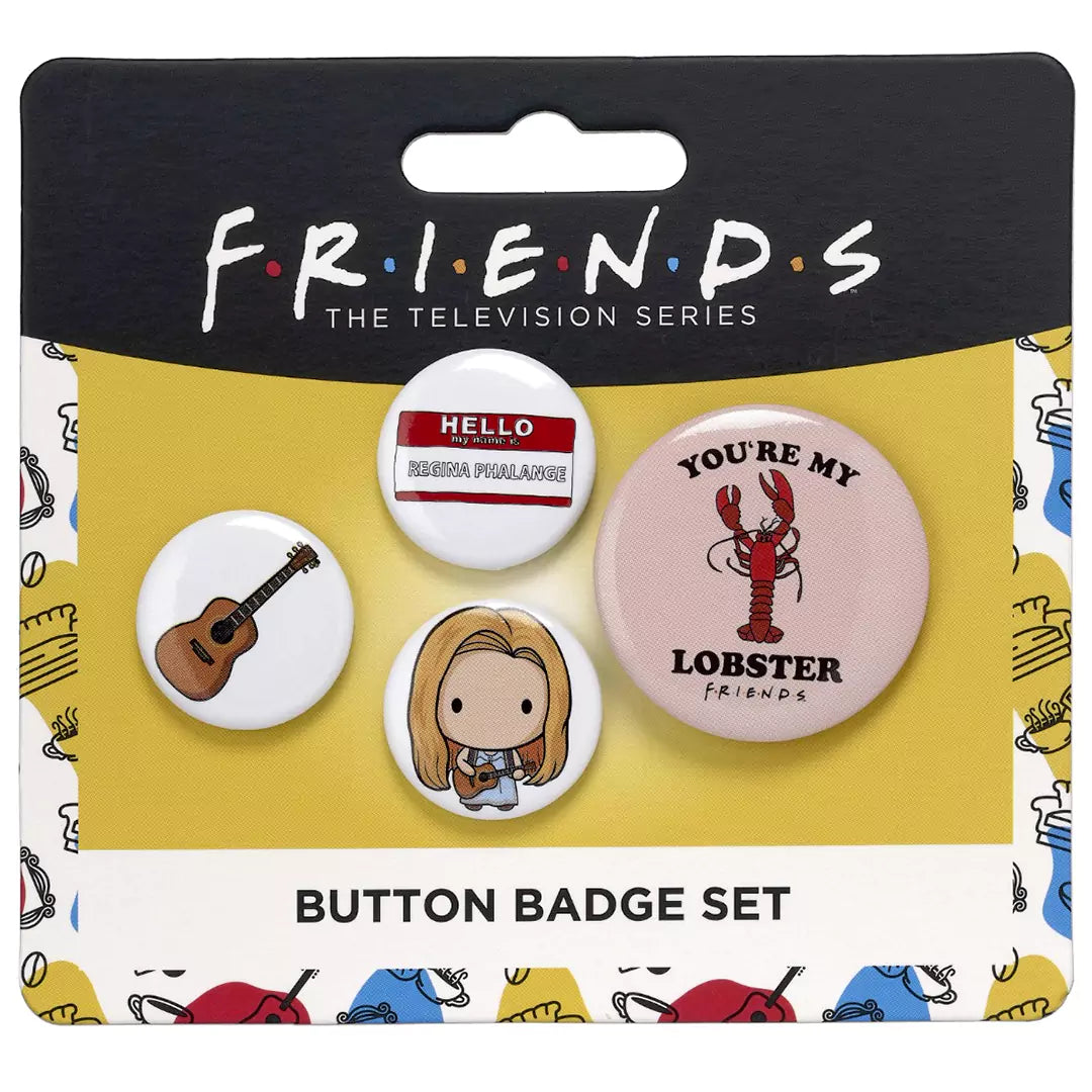 Phoebe 4 Button Badge Set - Friends