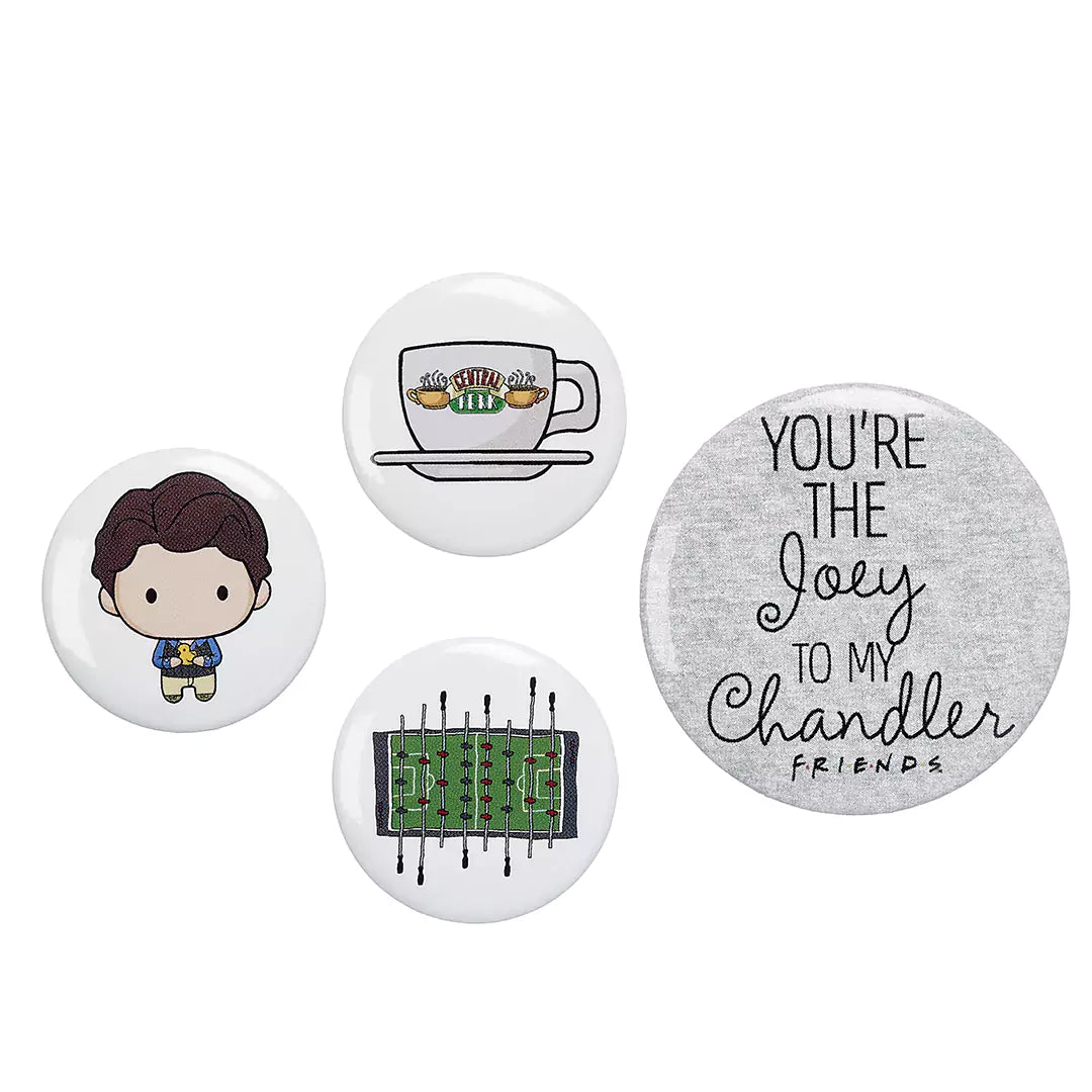 Chandler 4 Button Badge Set - Friends