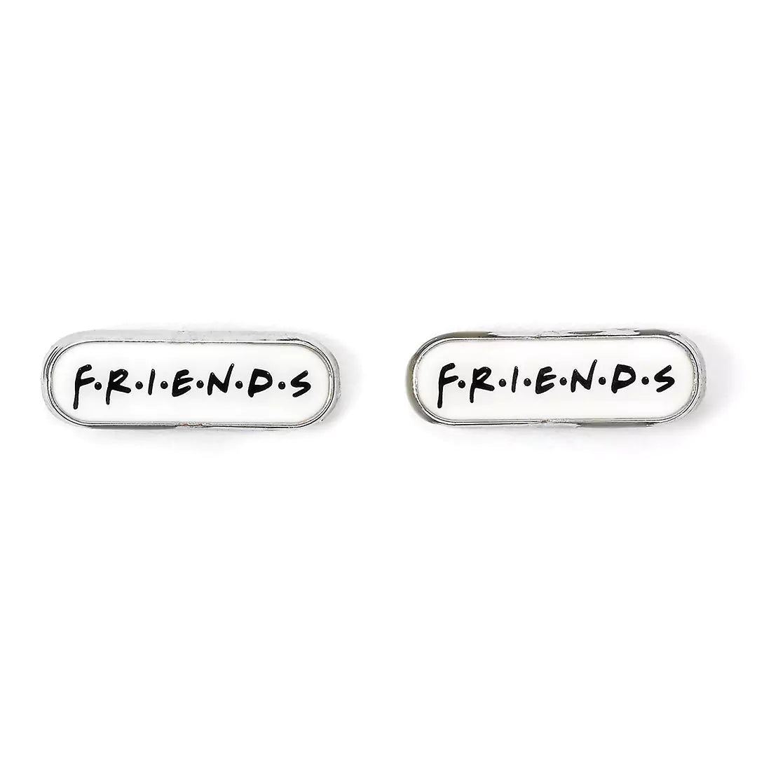 Set of 3 Earring Studs Frame Coffee Cup Friends Logo - Friends