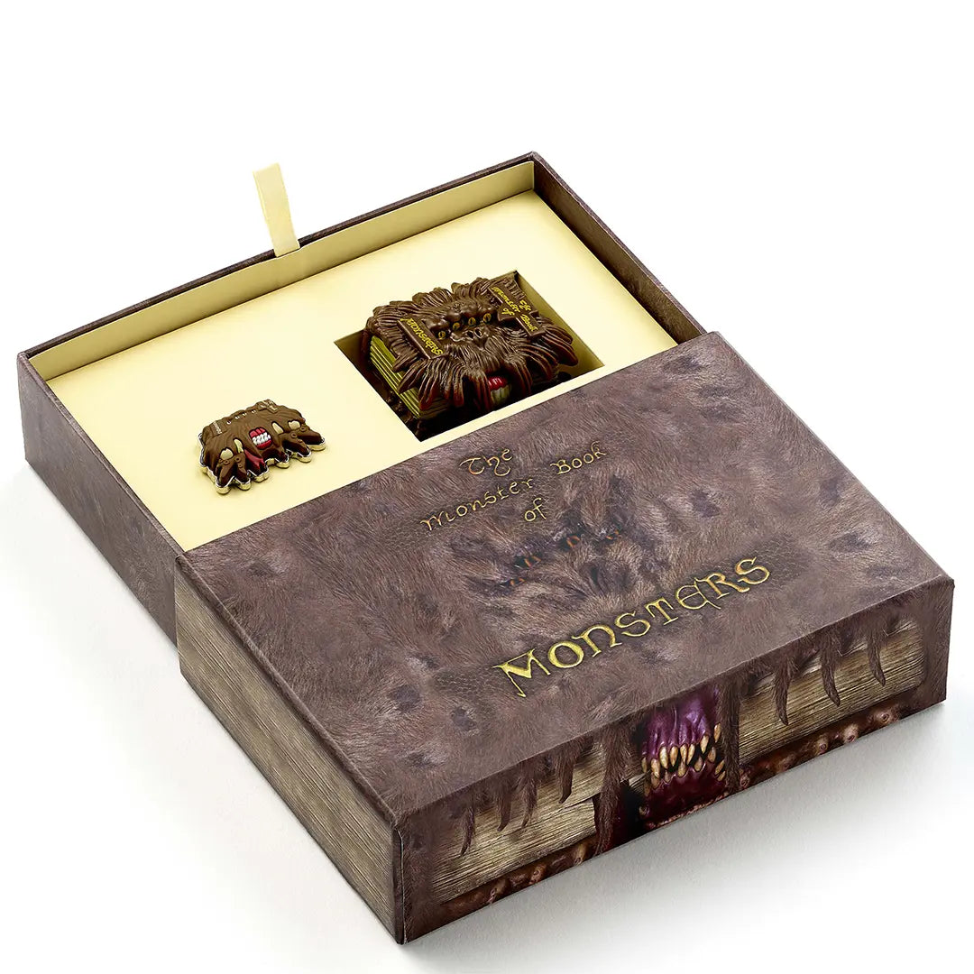 Monster book key ring and pin gift box