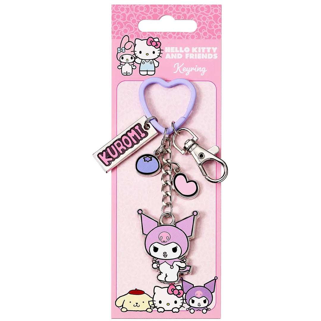 Keyring Kuromi with Charms - Hello Kitty