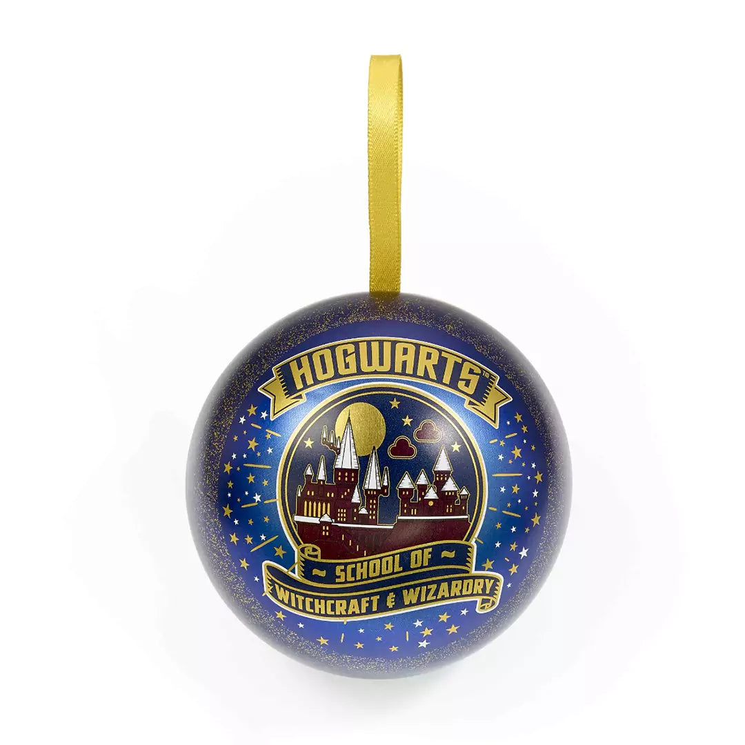 Christmas bauble School of witchcraft - Hogwarts necklace - Harry Potter