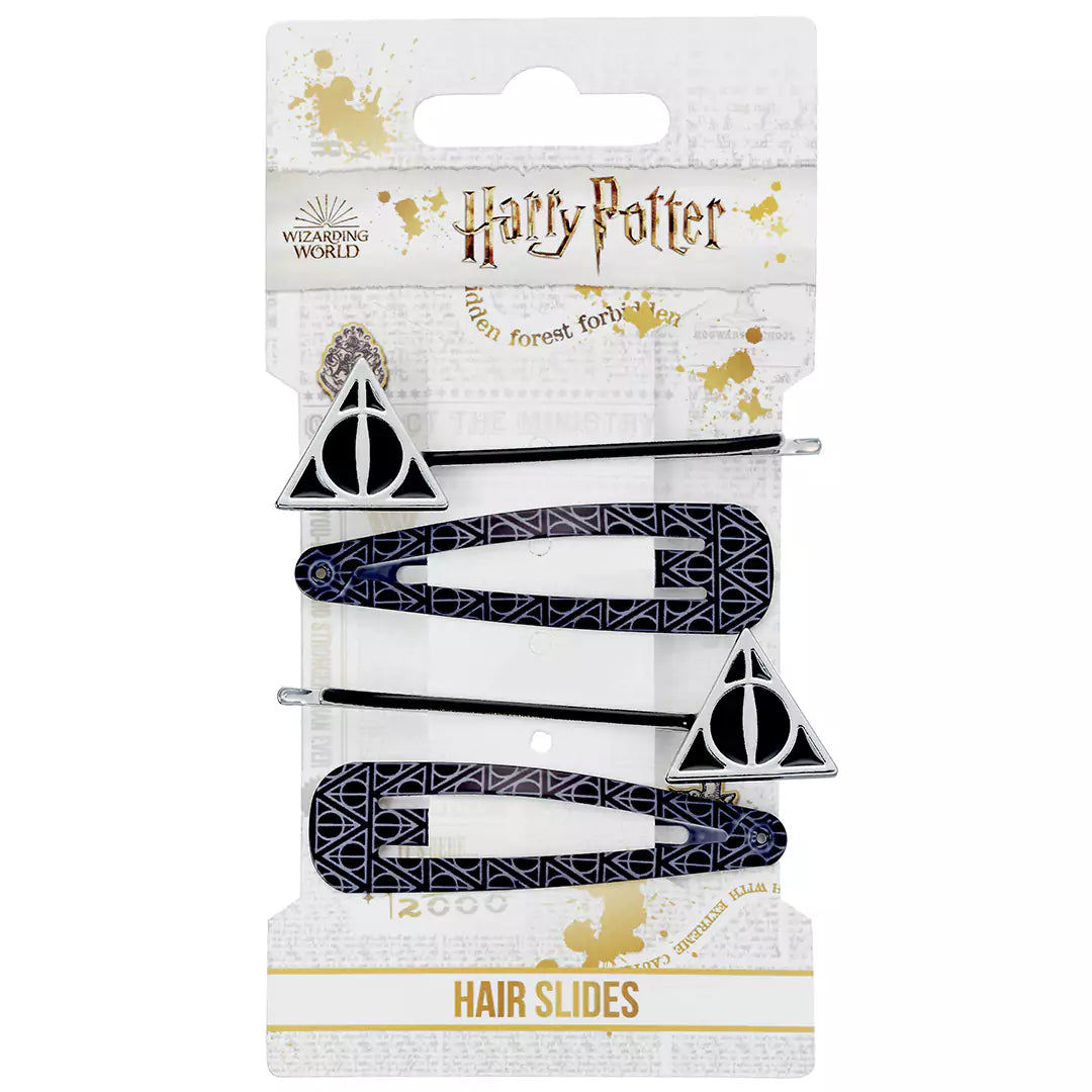 Official Harry Potter Deathly Hallows Hair Clip Set