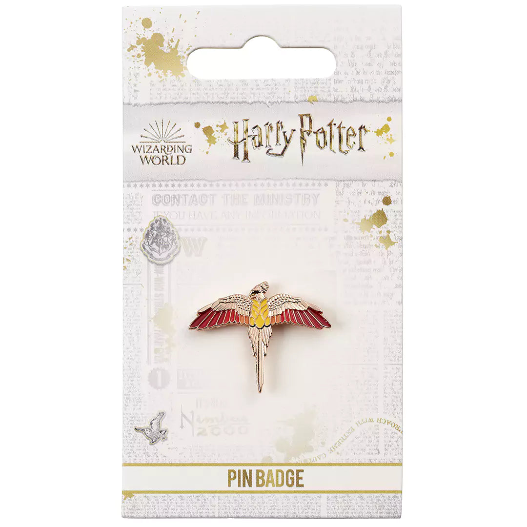 Rose Gold Plated Fawkes Pinbadge - Harry Potter