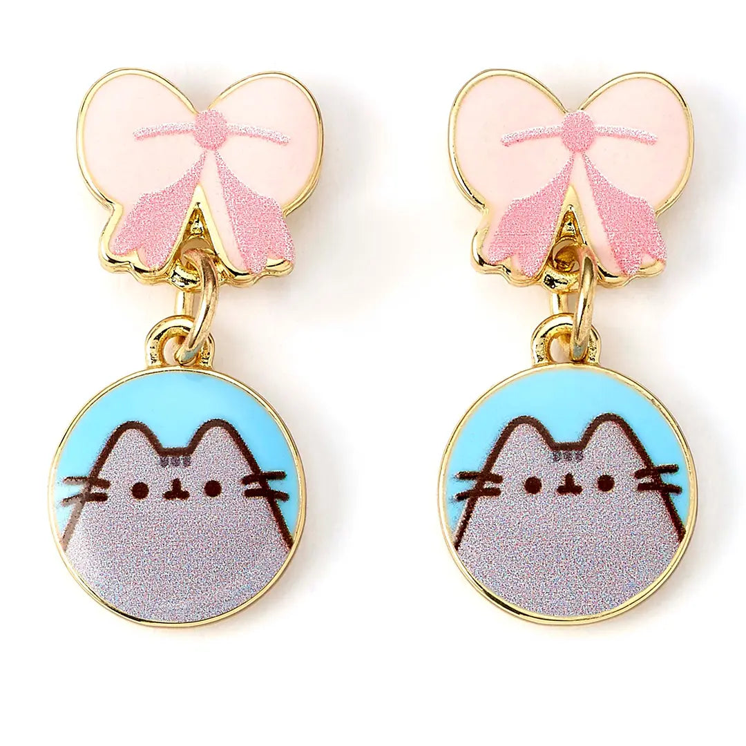 Pusheen the cat and bow earrings - Pusheen