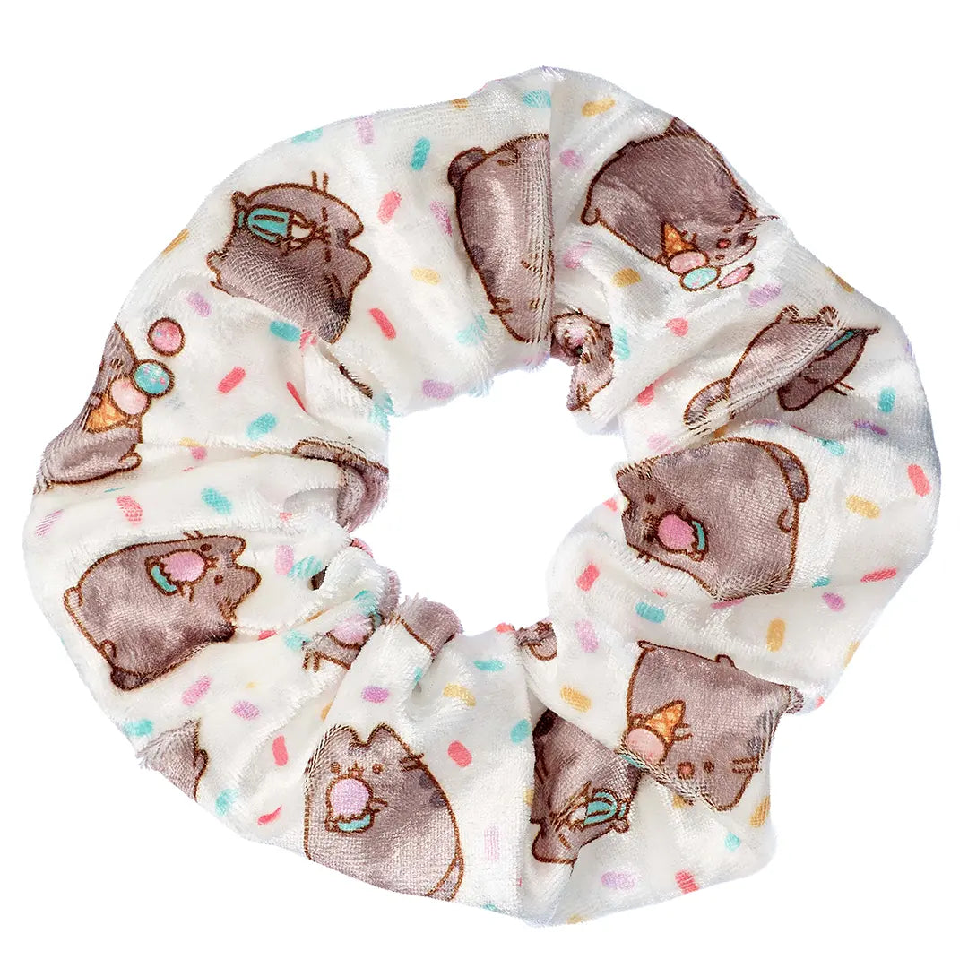 Pusheen the cat and ice cream scrunchie - Pusheen
