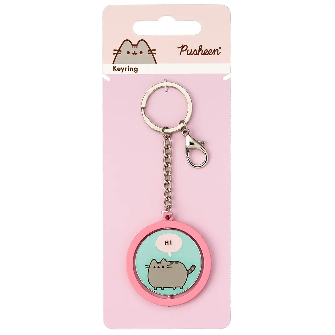Pusheen the cat Hi Bye keyring - Pusheen