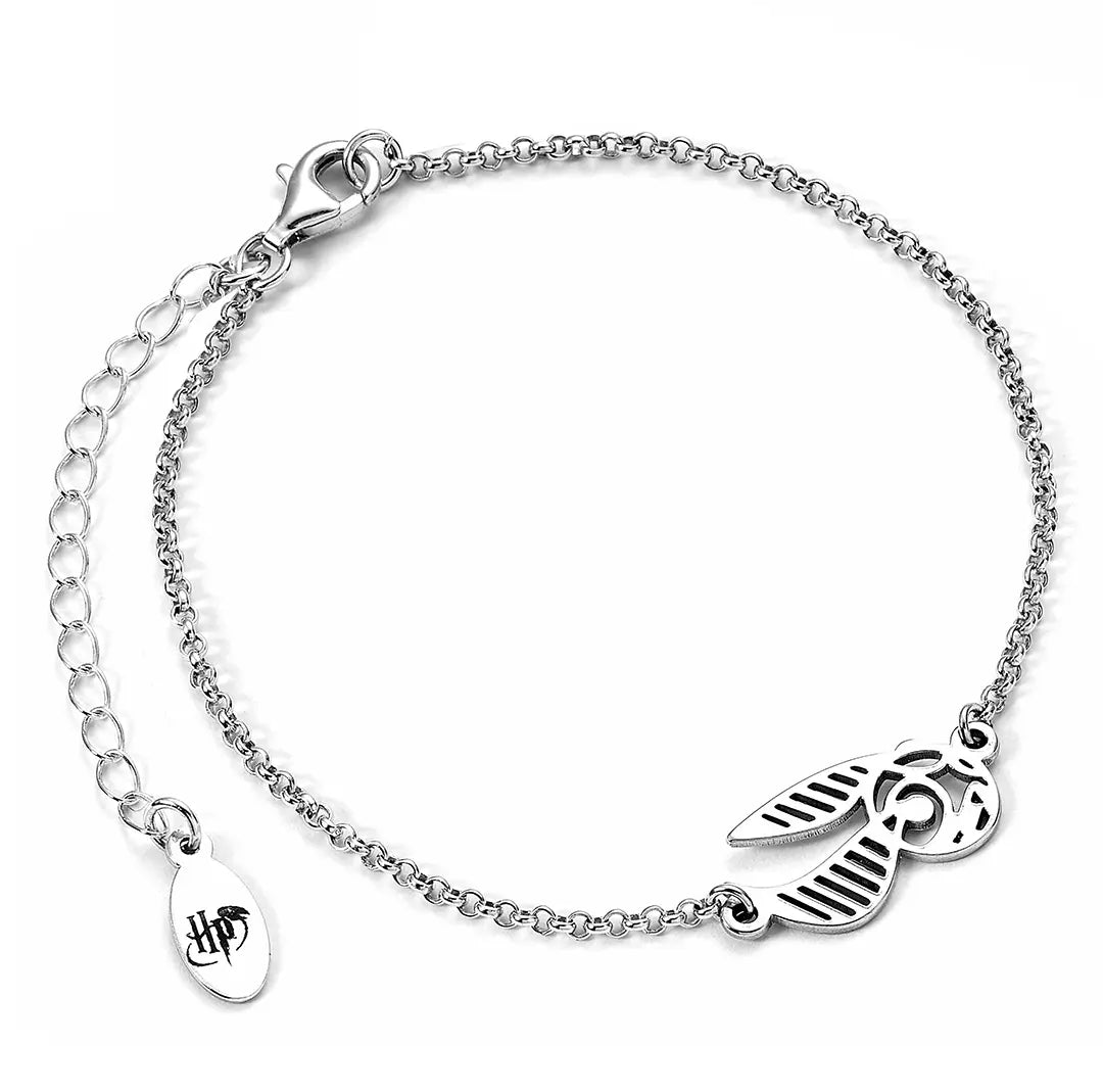 Sterling silver Golden Snitch Charm Bracelet - Harry Potter