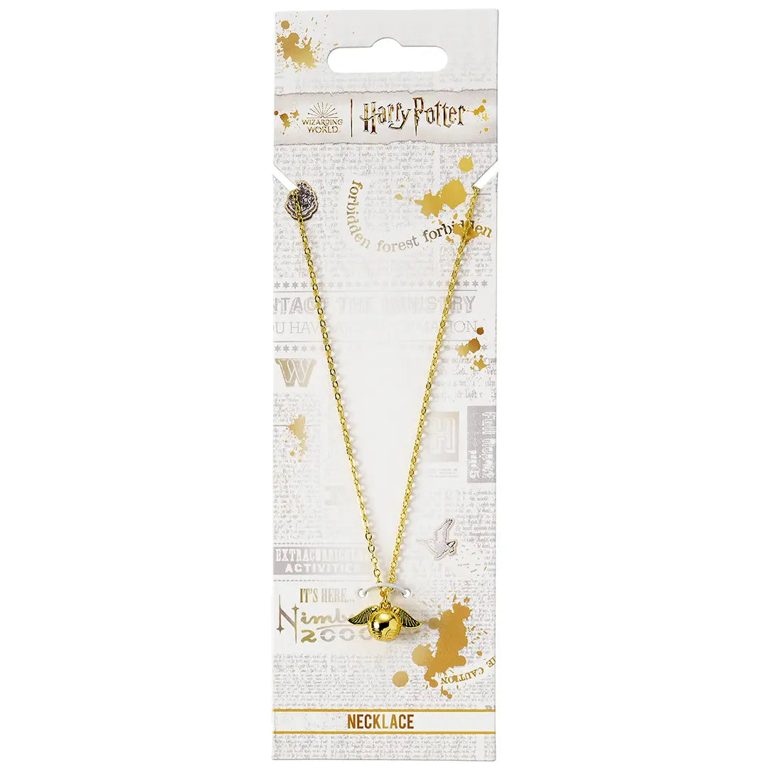 Golden Snitch Gold Necklace - Harry Potter