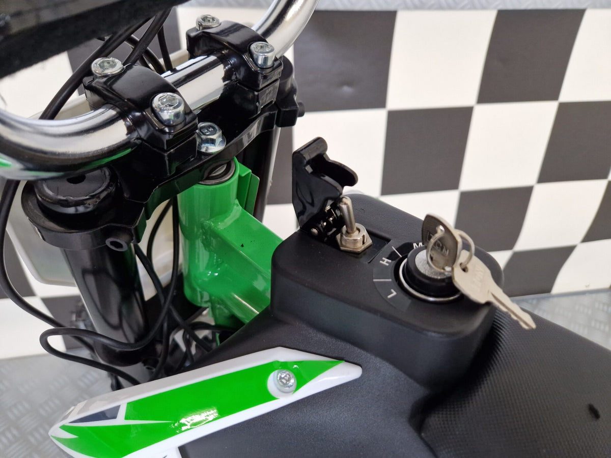Elektrisk crossmotorcykel 36V för barn – grön