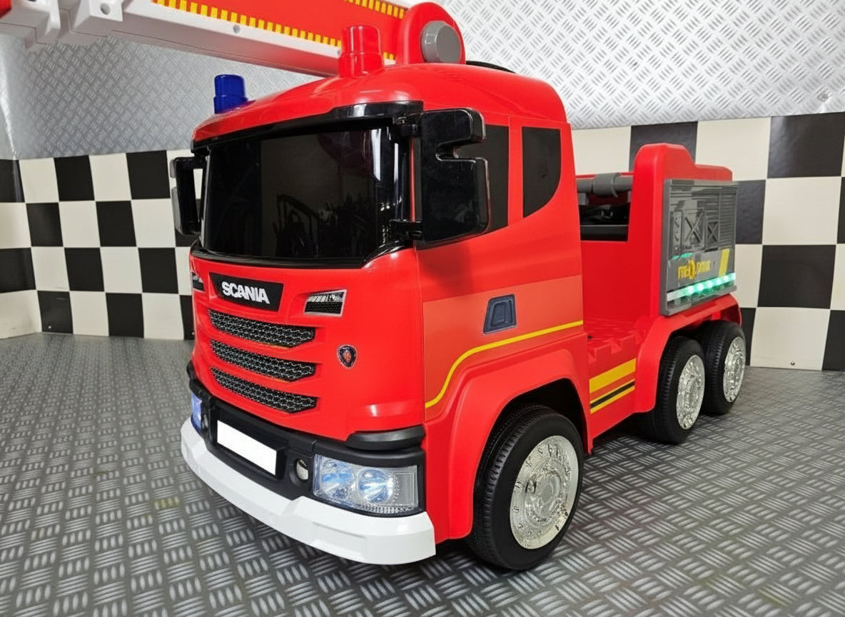 Scania brandbil 12V elbil för barn