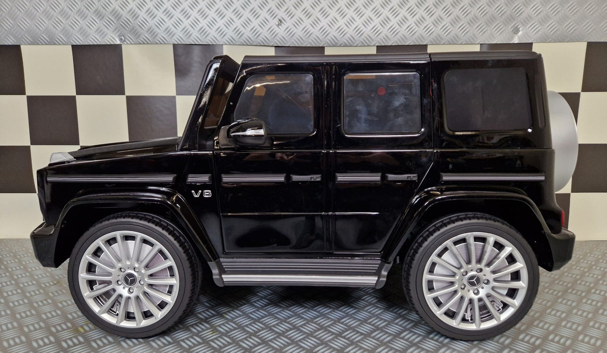 Elektrisk børnebil Mercedes G500 metallic sort