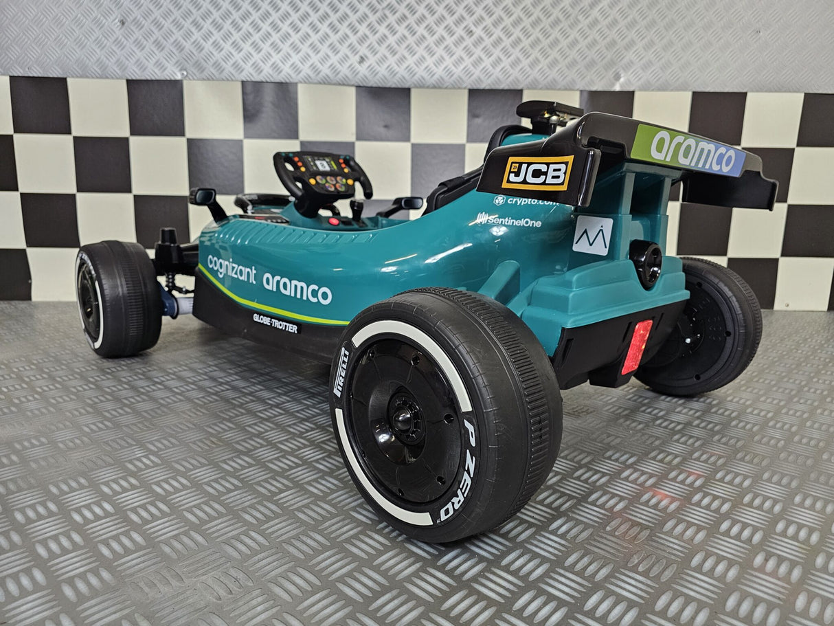Aston Martin Formel 1 24V elbil för barn – 1 person