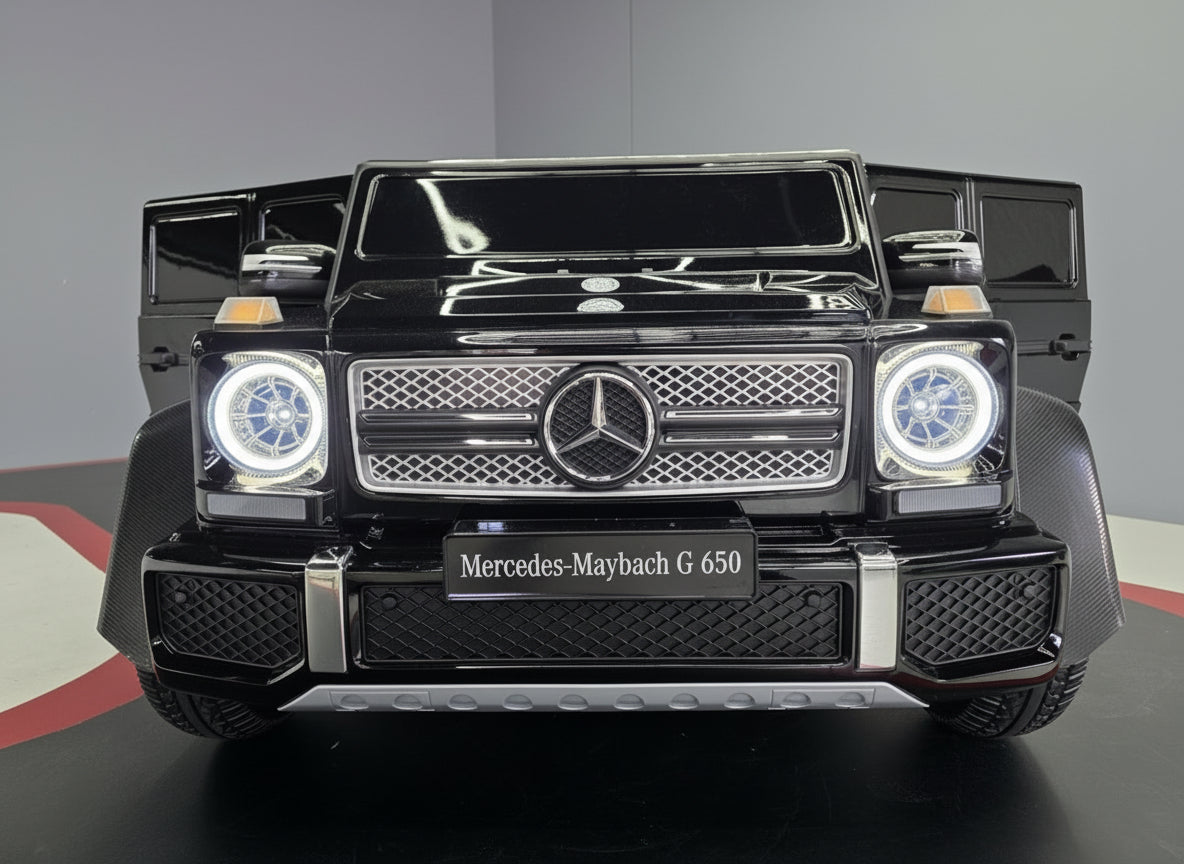 Mercedes-Benz Maybach XXL 24V elbil för barn – 2 personer, svart