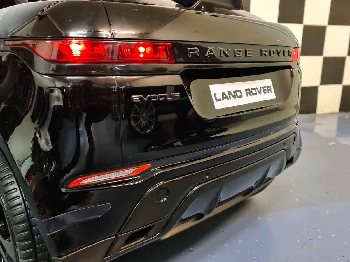 Range Rover Evoque 4x4 12V elbil til børn – 1 person, sort