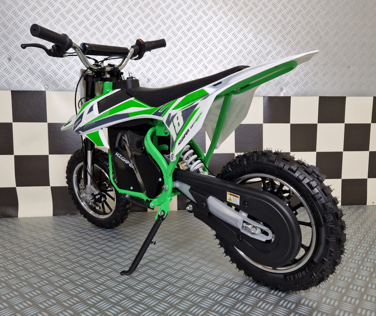 Elektrisk crossmotorcykel 36V för barn – grön