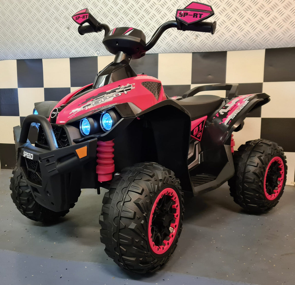 Phyton 12V børnequad – 1 person, pink