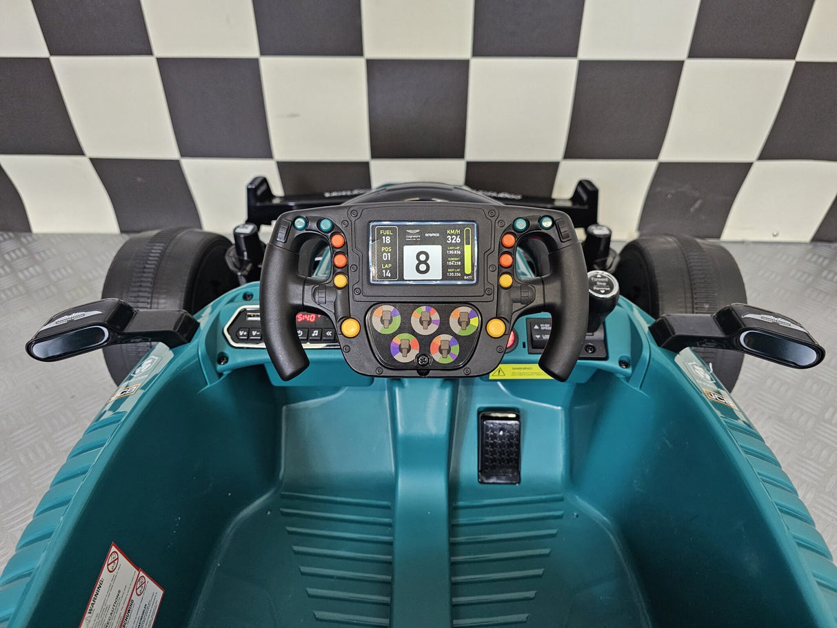 Aston Martin Formel 1 24V elbil för barn – 1 person