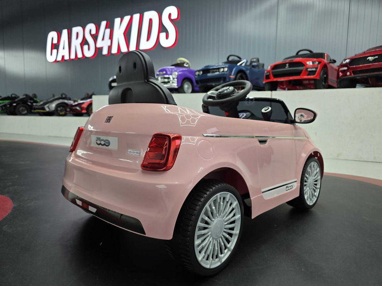 Fiat 500 elektrisk børnebil 12V pink