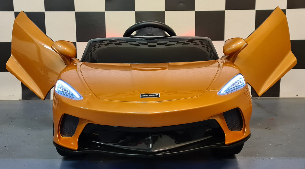 McLaren 620 GT 12V elbil för barn med fjärrkontroll – brons