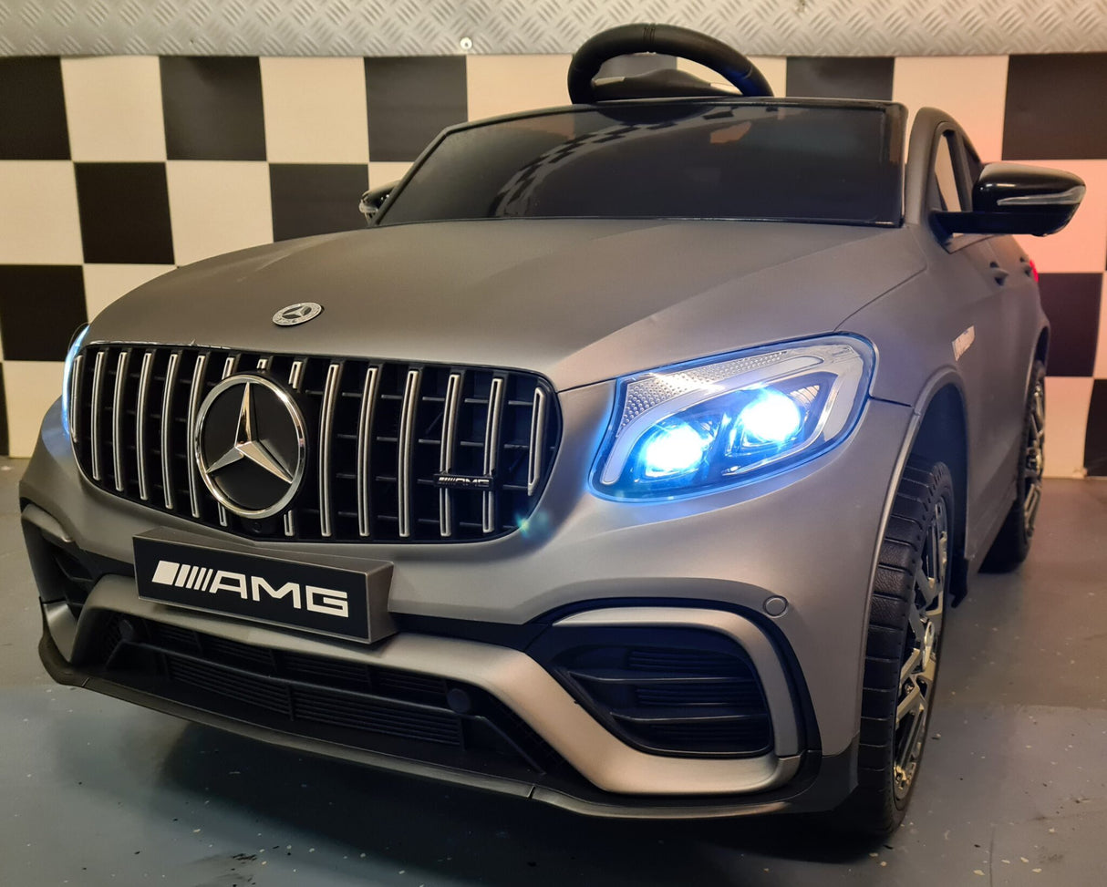 Elektrisk børnebil Mercedes GLC 63 AMG mat grå