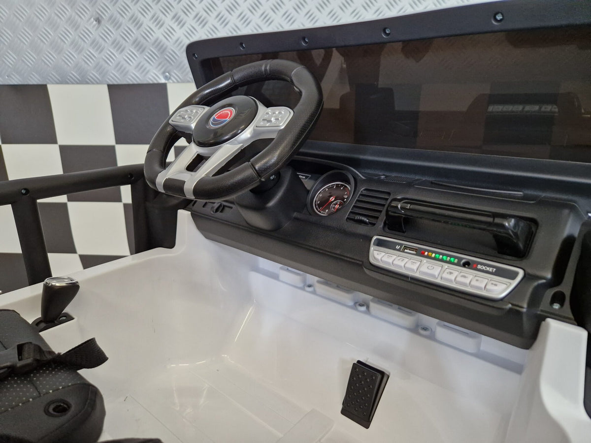 Gravity børnejeep 12V – 2 personer, hvid