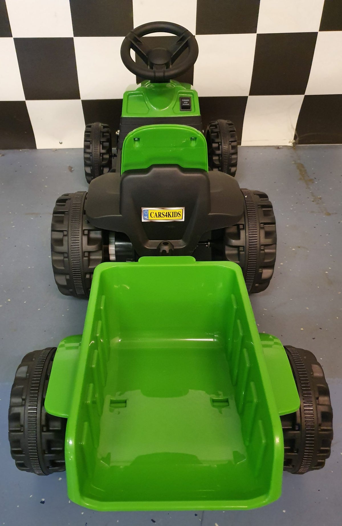 Barntraktor 6V – 1 person, grön