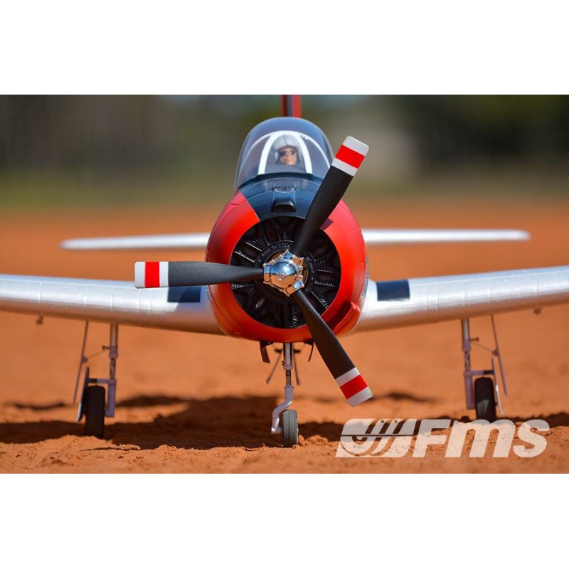 1/8 Plane 1400MM T-28 (V4) Red PNP kit