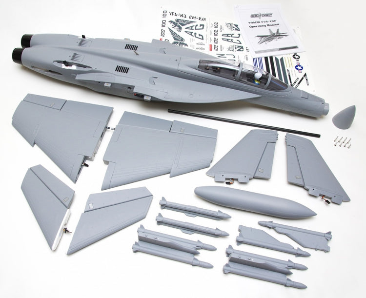 F/A-18F V2 Grey 70mm Fan PNP