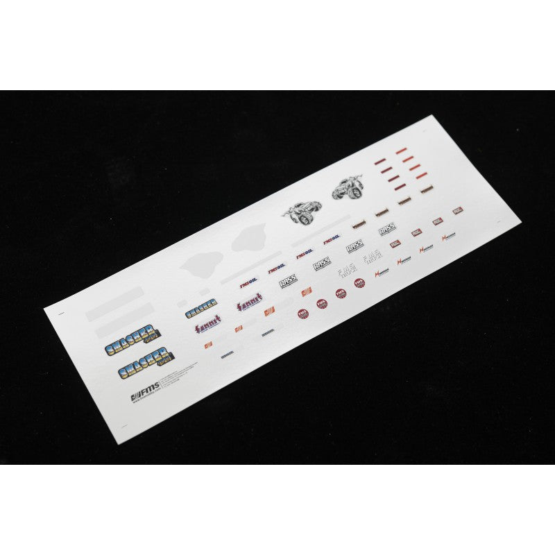 1/24 smasher v2 - car decal sheet v2 (blue)