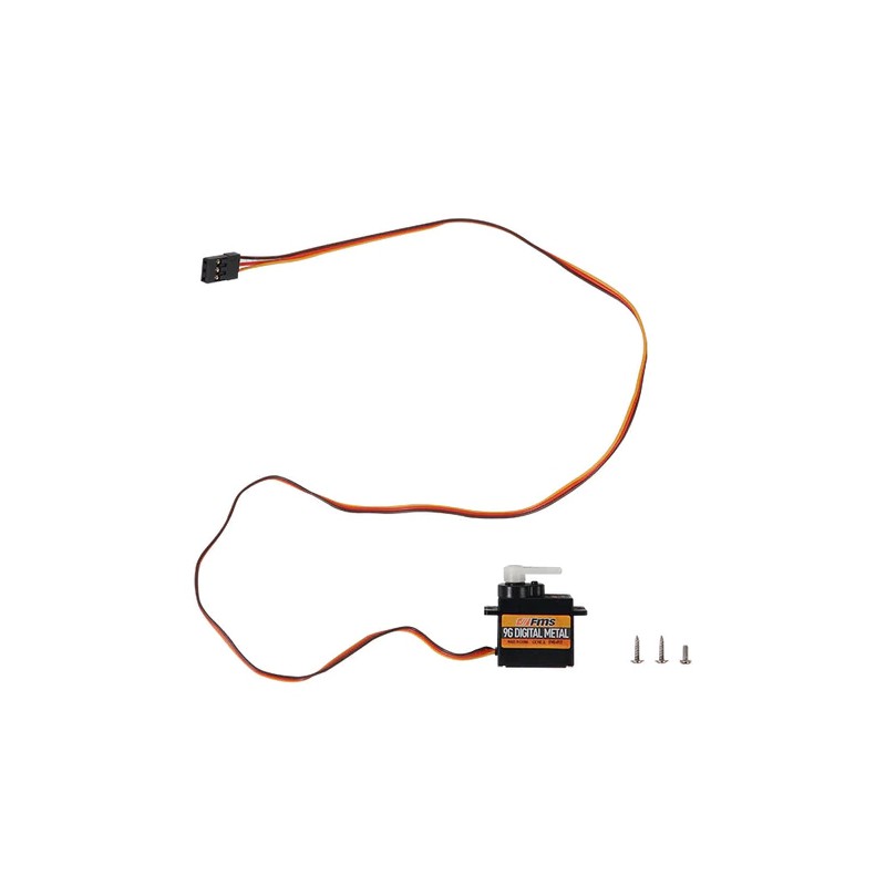 9g digital metal gear servo positive with 460mm wire (FMS9MGDP-0022)