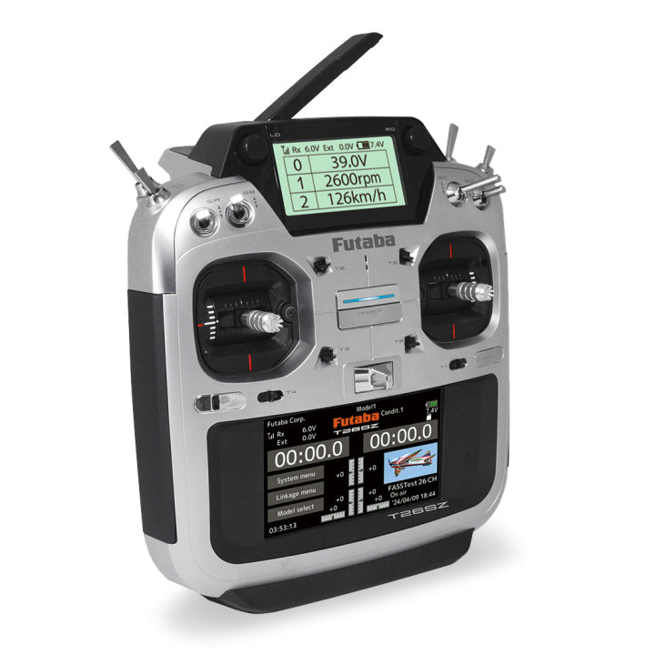 Futaba 05003226-3 - T26SZ Radio FASSTest26, R7214SB, 2S LiPo